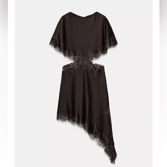 Zara ZW COLLECTION LACE CUT-OUT DRESS - Picture 2 of 9